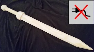 How to make a wooden sword without powertools!  - Free templates