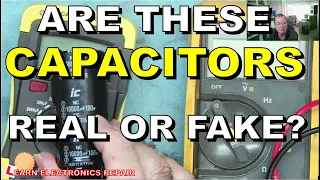 How To Test And Measure The Working Rated Voltage Of A Capacitor.  Find Fake Capacitors