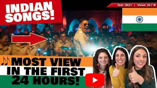 ITALIAN FRIENDS reacting to MOST VIEWS in 24H INDIAN SONGS!!