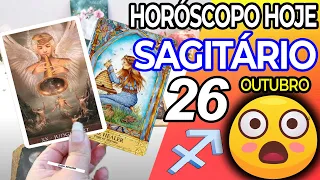 UM MILAGRE ACONTECE NA SUA VIDA 😍 Horoscopo do dia de hoje SAGITÁRIO 26 outubro 2022♐tarô Sagitário