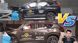 2019 Mazda CX5 VS 2019 Honda CRV Crash Test! Which one is better