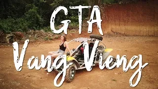 Going GTA in Vang Vieng with 70kmph Mud Buggies