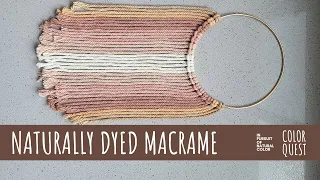 HOW TO NATURALLY DYE MACRAME | WALL HANGING | FOOD WASTE | ORGANIC COLOR | AVOCADO POMEGRANATE ONION