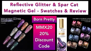 Born Pretty - Reflective & Spar Cat Magnetic Gel Polish Swatch & Review || 20% Discount Code MMX20