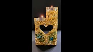 (638) Feeling Crafty?  Let's Resin! Tea Light Candle Holder Tutorial!