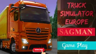 Truck simulator Europe #gameplay #shorts #truckdriver #truckdrivers