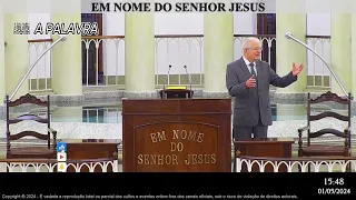 Culto Online CCB Hoje, Palavra Atos 20:17 (QUARTA FEIRA) 01/05/2024.