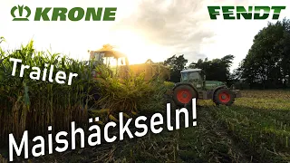 Maisernte 2023 🤩🌽| Trailer | Fendt, Krone | Maishäckseln | Corn Harvest |