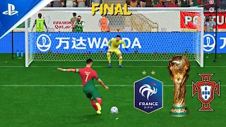 MBAPPE VS RONALDO ! FRANCE VS PORTUGAL ! WORLD CUP FINAL ! PENALTY SHOOTOUT ! 4K