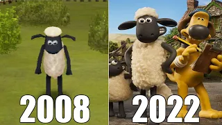 Evolution of Shaun the Sheep Games [2008-2022]