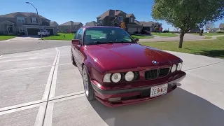 1995 BMW E34 540i after paint in 2020.