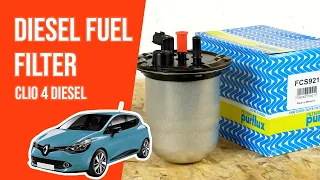 How to EASILY replace the diesel fuel filter Clio mk4 1.5 dCi ⛽