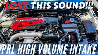 FK8 Civic Type R - PRL High Volume Intake Install/Sound Clips