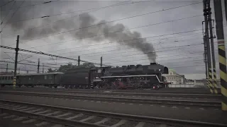 Parní lokomotiva "Štokr" 556.0506 se zvláštním vlakem do Libčic nad Vltavou