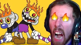 Asmongolds BIGGEST BLOW UP EVER Breaking A Controller Playing Cuphead