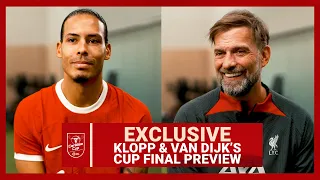 Jürgen Klopp & Virgil van Dijk Discuss Carabao Cup Final: Liverpool vs Chelsea | Exclusive Interview