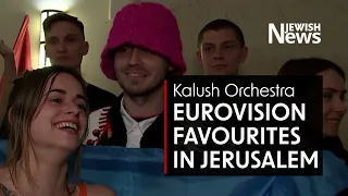 Ukraine's Eurovision entry Kalush Orchestra delights Jerusalem crowd of refugees