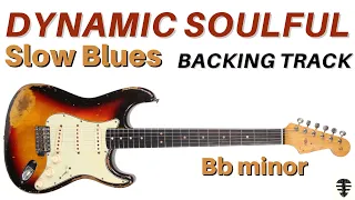 Dynamic Soulful Slow Blues in B flat minor backing track