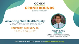 Advancing Child Health Equity: Lessons form the Pandemic