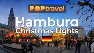 Walking in HAMBURG / Germany 🇩🇪- Christmas Lights - 4K 60fps (UHD)