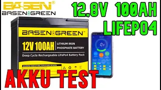 🔋⚡ BASEN GREEN 12V 100Ah lifepo4 Smart BMS Akku Batterie Test Solaranlage, Speicher, Balkonkraftwerk