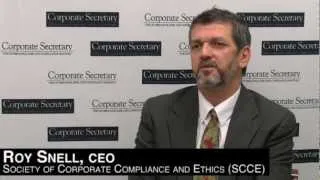 Roy Snell, CEO, SCCE interview with Corporate Secretary