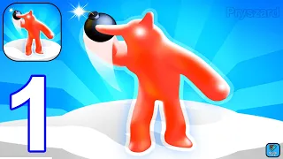 Merge Blobs Defense - Gameplay Walkthrough Part 1 Levels 1-4 Blob Merge 3D Game (iOS,Android)