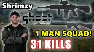 Shrimzy - 31 KILLS - 1 MAN SQUAD! - M416+SLR - PUBG