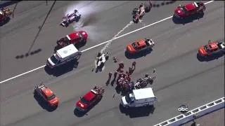 Acidente fatal Formula Indy 2011 - Las Vegas  (Replay) [HD]