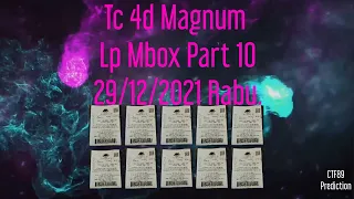 Part 10 = Tc 4d Magnum Lp Mbox 29/12/2021 Rabu.