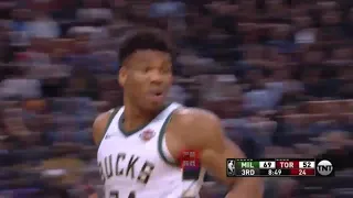 Giannis Bullies Kawhi Leonard With Inhuman Long Arms Then Shuts Him Down In MVP Duel！