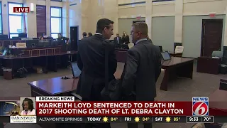 Judge sentenced Markeith Loyd to death for murder of Orlando police Lt. Debra Clayton