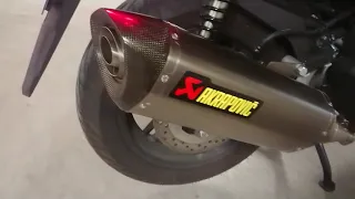 Honda Forza 125 Akrapovic hexhaust sound