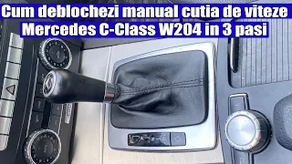 Cum deblochezi manual (schimbi P Parking in N Neutru) cutie viteze automata Mercedes C-Class W204