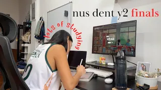 y2 nus dent finals vlog (it's really just a lot of studying...)