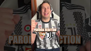 #ALLEGRIOUT - SIVIGLIA JUVE 2 A 1 - PARODIA REACTION - Alessandro Vanoni #calcio #shorts