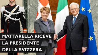 Mattarella incontra S.E. la Signora Viola Amherd, Presidente della Confederazione Svizzera