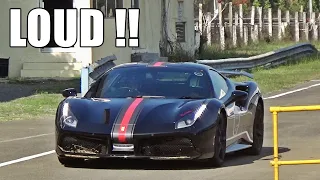 LOUD Ferrari 488 GTB w/ Novitec Exhaust - Turbo Sounds & Accelerations