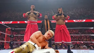 Indus Sher Veer Mahaan & Sanga Destroys Cody Rhodes WWE Raw 2023 Highlights