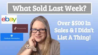 What Sold Last Week? | Poshmark, Ebay, & Facebook Marketplace Sales | Part-Time Reseller