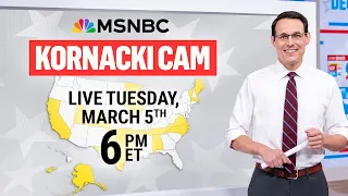 Kornacki Cam LIVE! Watch Steve Kornacki break down Super Tuesday results | MSNBC