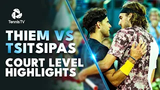 Dominic Thiem vs Stefanos Tsitsipas Court Level Highlights! | Madrid 2023