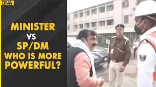 Why this Bihar minister is shouting and threatening cops?
