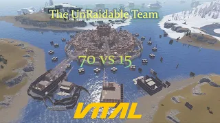 The UnRaidable Team on Rust , Insane 70 vs 15 Raid Defense