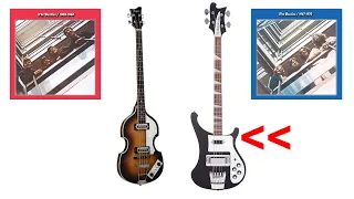 Höfner 500/1 Beatle Bass (1989) vs Rickenbacker 4003 (1987) – bass tracks only