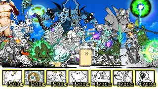 The Battle Cats - All Corrupted Cats VS Angel Bosses!