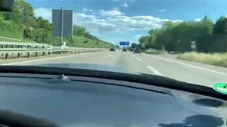 Dodge Challenger Hellcat at German Autobahn