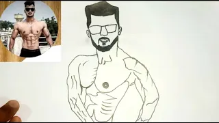 Pawan sahu 💪How to Draw pawan sahu sempal eskaj arts 💪//a warck duwibg arts 💪 to Draw