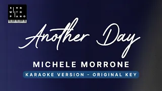 Another Day - Michele Morrone (Original Key Karaoke) - Piano Instrumental Cover with Lyrics