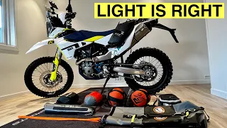 Lightweight Adventure Motorcycle Camping Gear